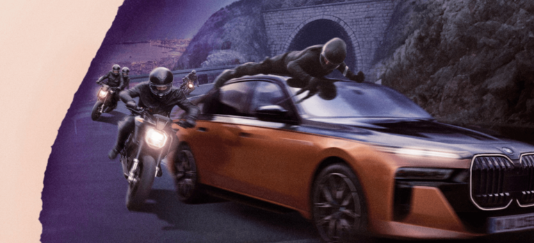 BMW представляет в Каннах короткометражный шпионский фильм с Умой Турман и i7 M70