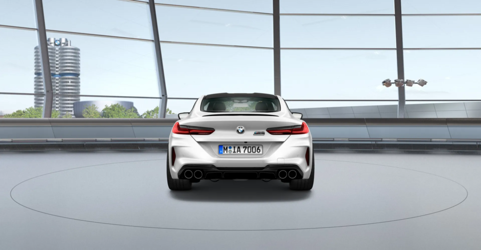 BMW M8 Купе Белый Бриллиант металлик