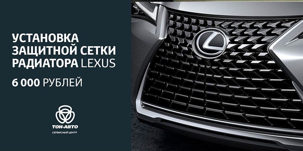 Установка защитной сетки радиатора Lexus ТОЛЬЯТТИ
